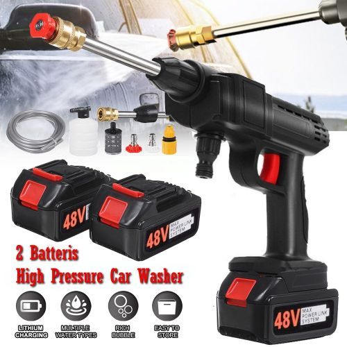 Wireless High Pressure Car Washer Gadget 1500mAh- Double Battery