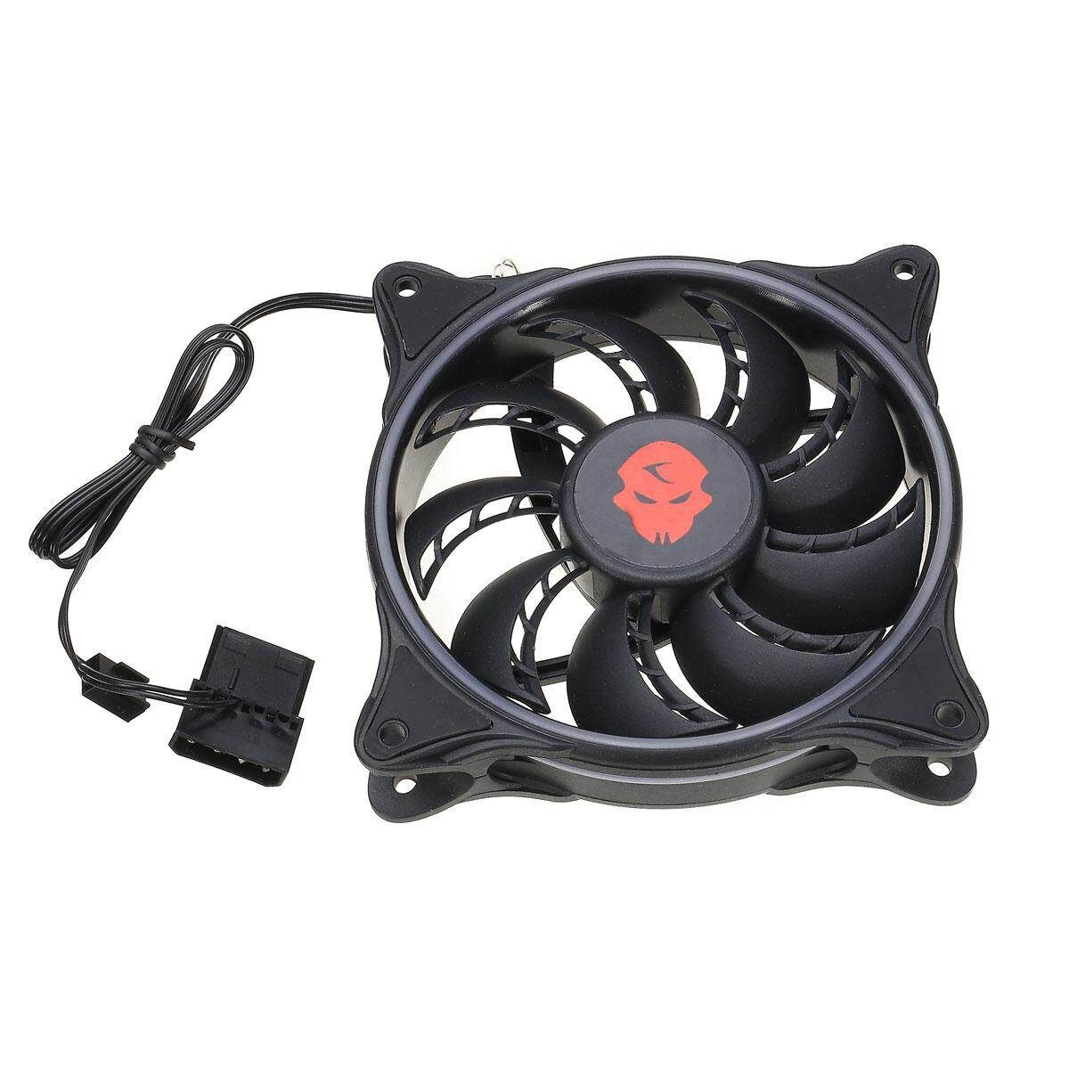120mm Computer PC Case Cooling Fan RGB LED 1300RPM Quite Cooler Dual Rings & Kit