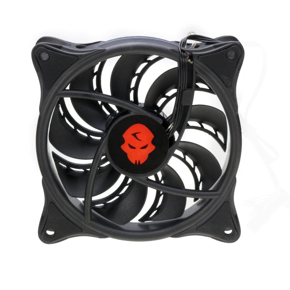 120mm Computer PC Case Cooling Fan RGB LED 1300RPM Quite Cooler Dual Rings & Kit