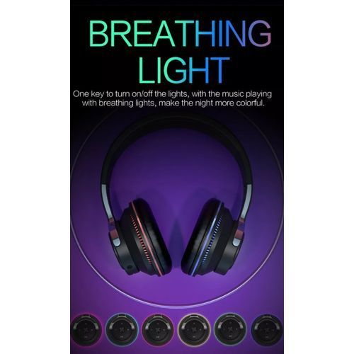 Wireless Colorful Lights Waterproof Bluetooth Headphones