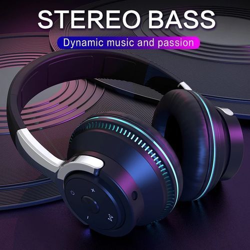 Wireless Colorful Lights Waterproof Bluetooth Headphones
