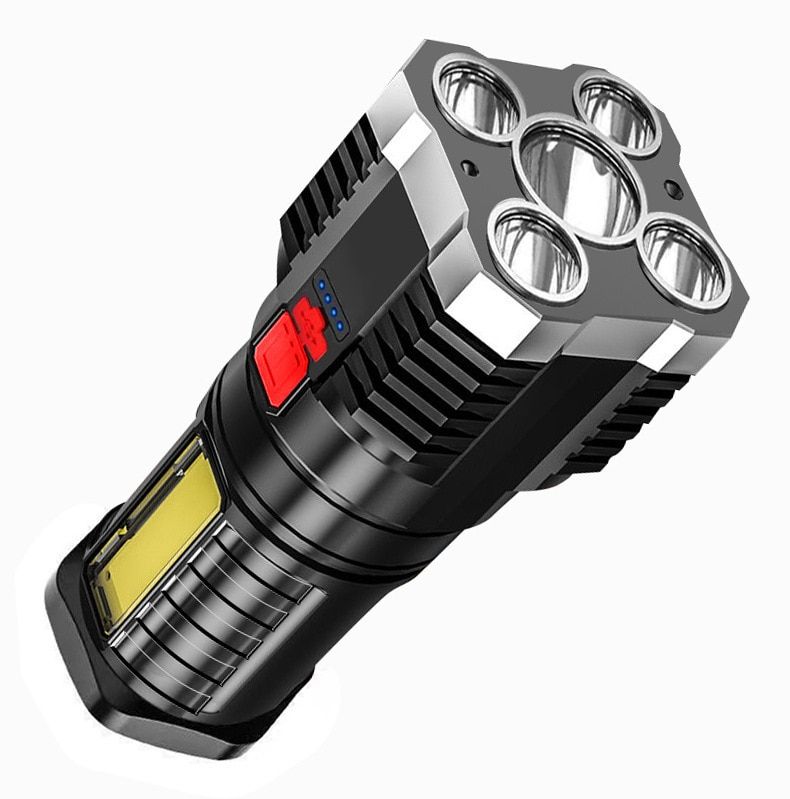 5 LED Super Bright Flashlight Rechargeable 3 Models