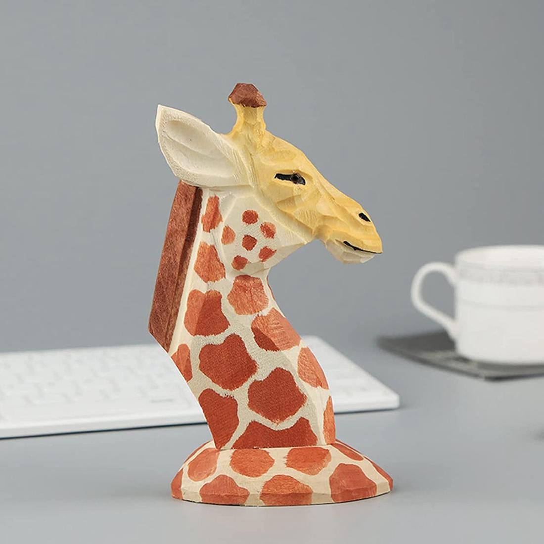 Animal Eyeglass Frame Animal-Shaped Hand-Carved Wooden Eyeglass Frame Eyeglass Frame Giraffe