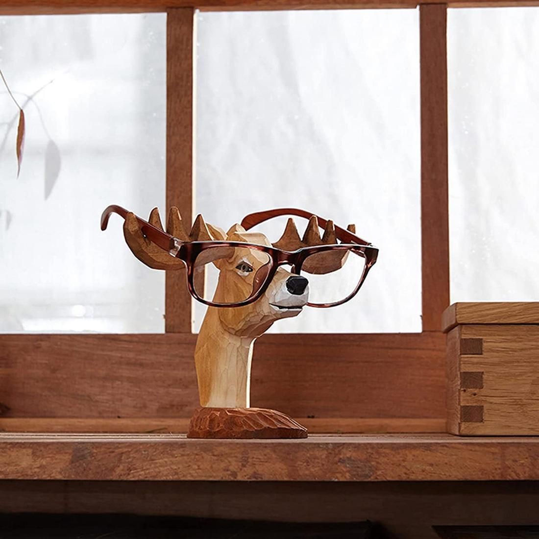 Animal Eyeglass Frame Animal-Shaped Hand-Carved Wooden Eyeglass Frame Eyeglass Frame Giraffe