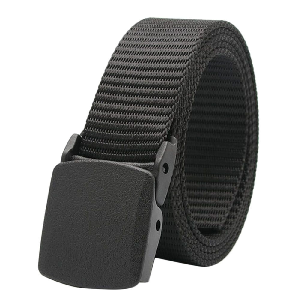 Nylon Belt Travel Sports Long Web Belt  Waistband Black