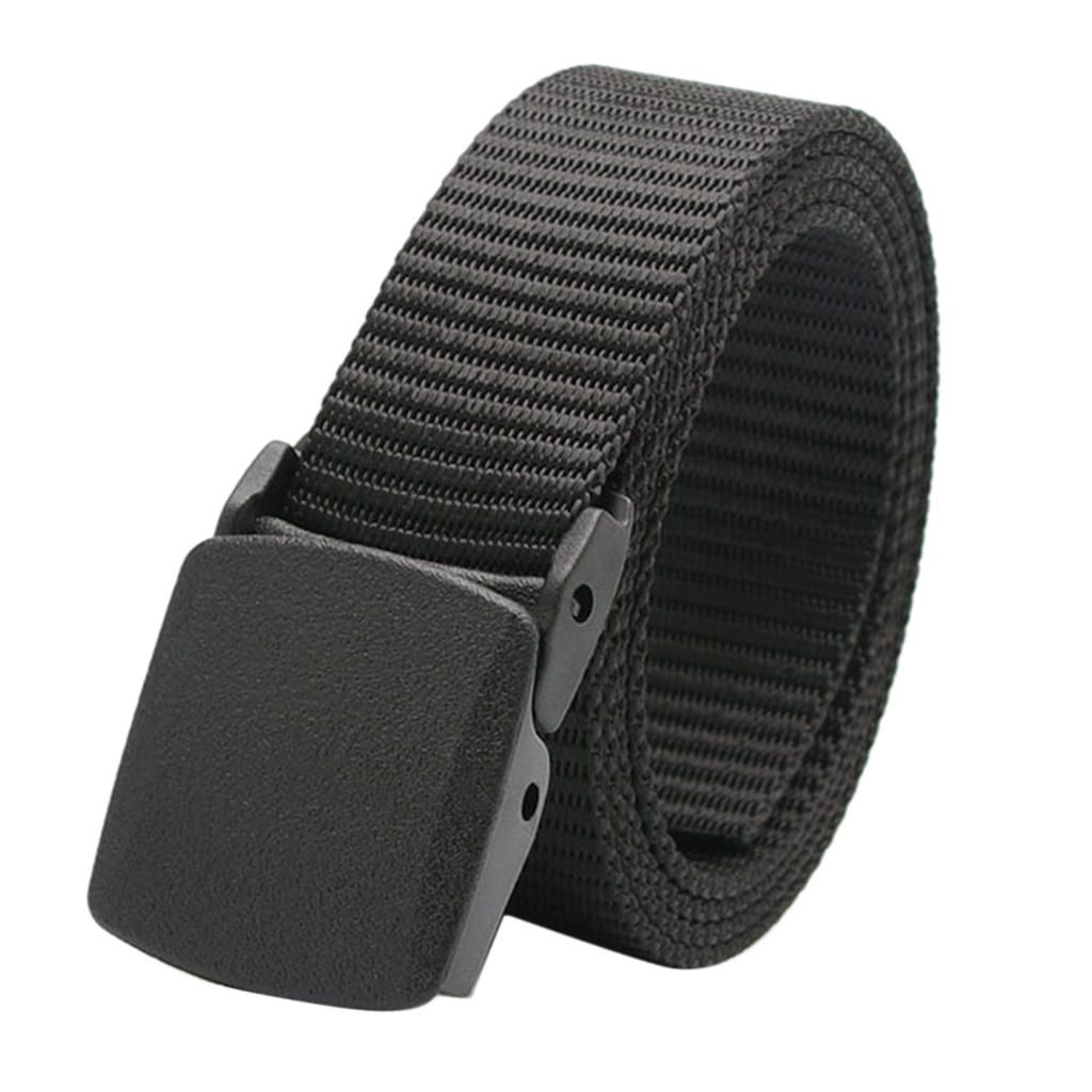 Nylon Belt Travel Sports Long Web Belt  Waistband Black