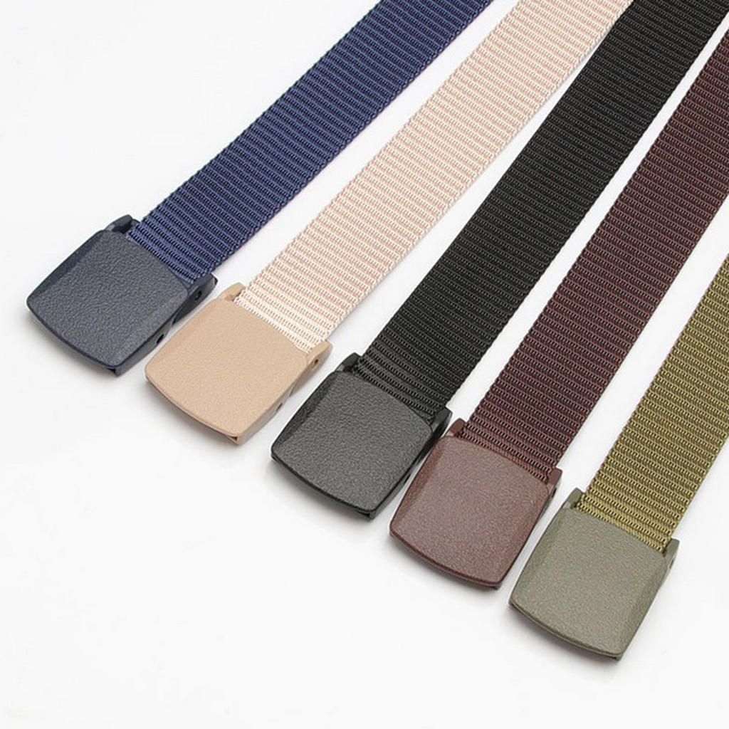 Nylon Belt Travel Sports Long Web Belt  Waistband Black