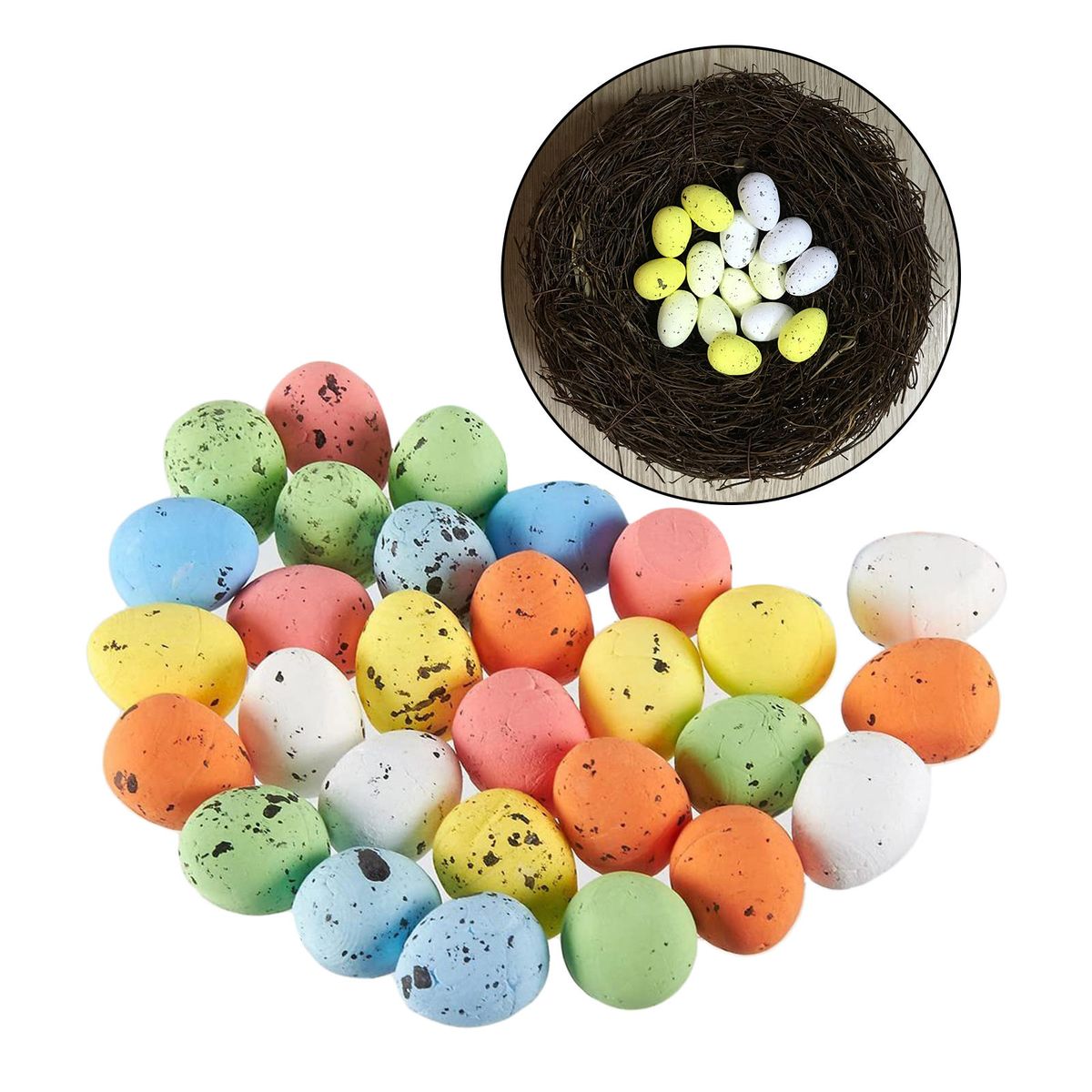 30Pieces Foam Easter Eggs Simulation Easter Egg Hunt Game Party Home