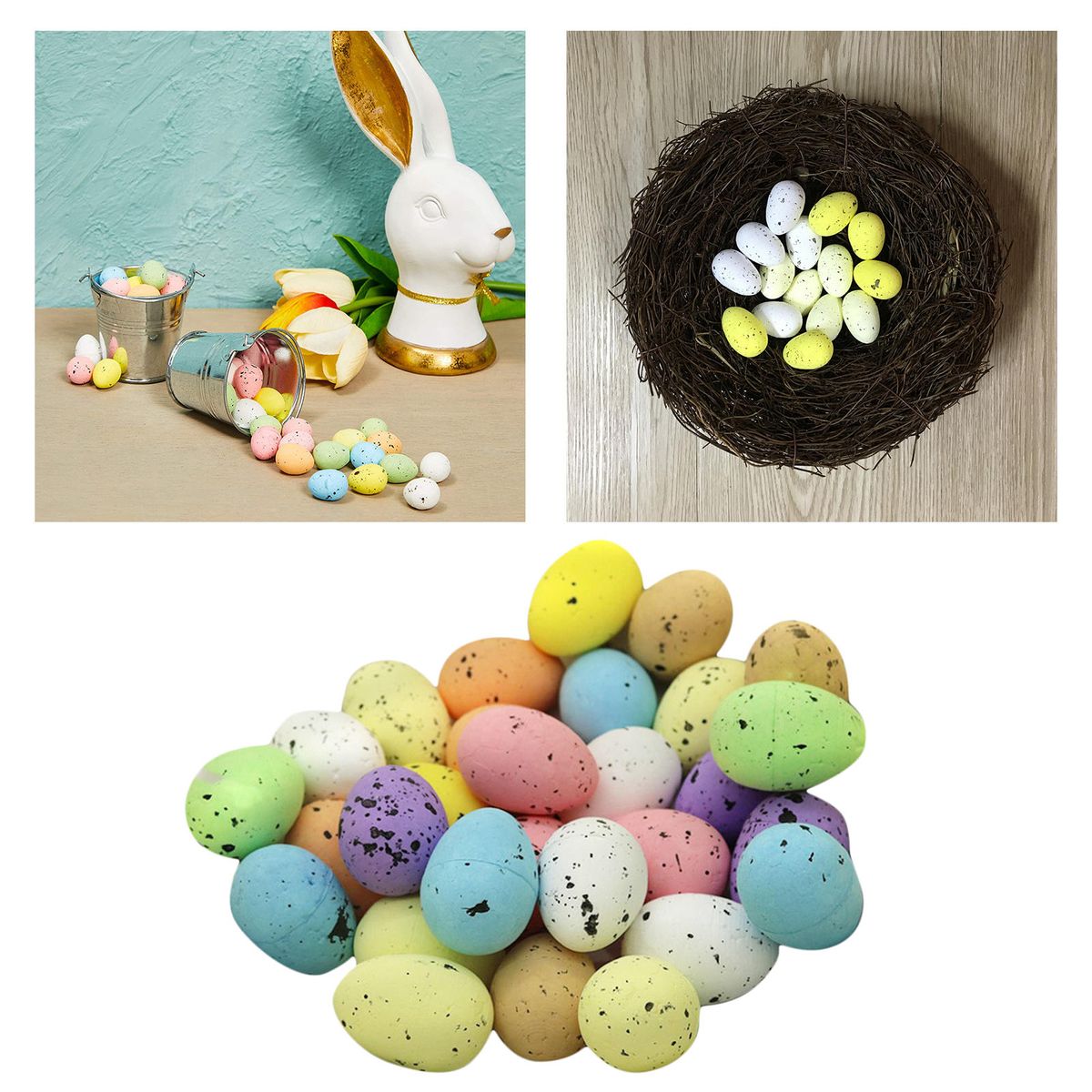 30Pieces Foam Easter Eggs Simulation Easter Egg Hunt Game Party Home