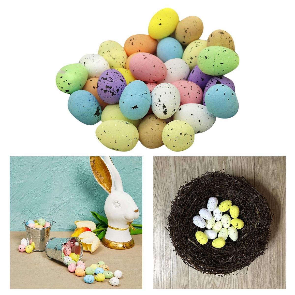 30Pieces Foam Easter Eggs Simulation Easter Egg Hunt Game Party Home