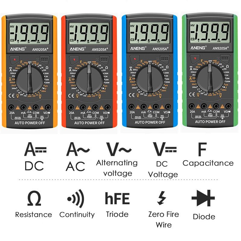 Professional Multimeter Digital Multimeter Tester Manual