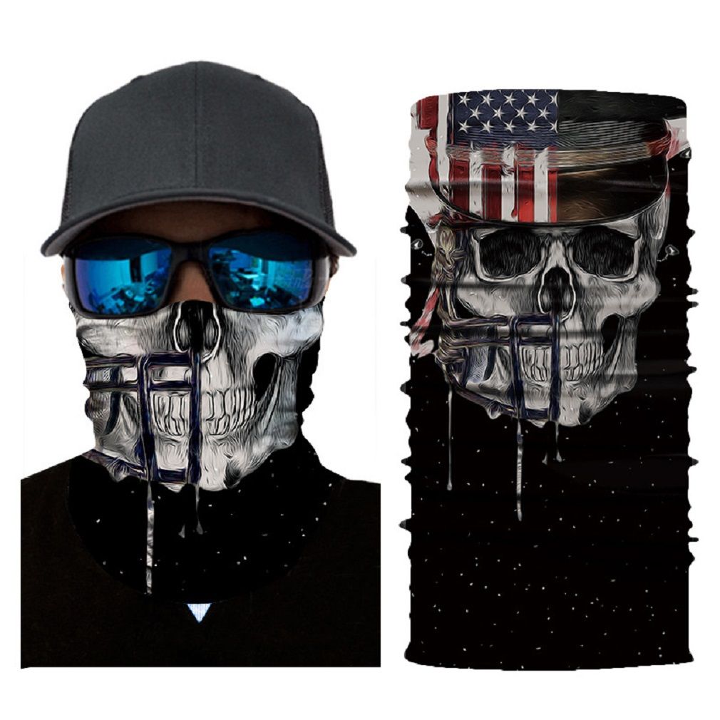 Men Seamless Face Mask Bandana Headband For Dust Outdoors
