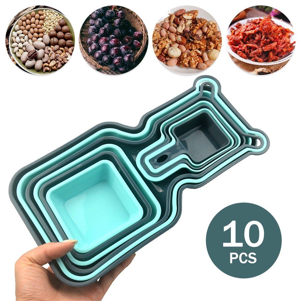10pcs Trays Set Storage Tray Organizer Container Nesting