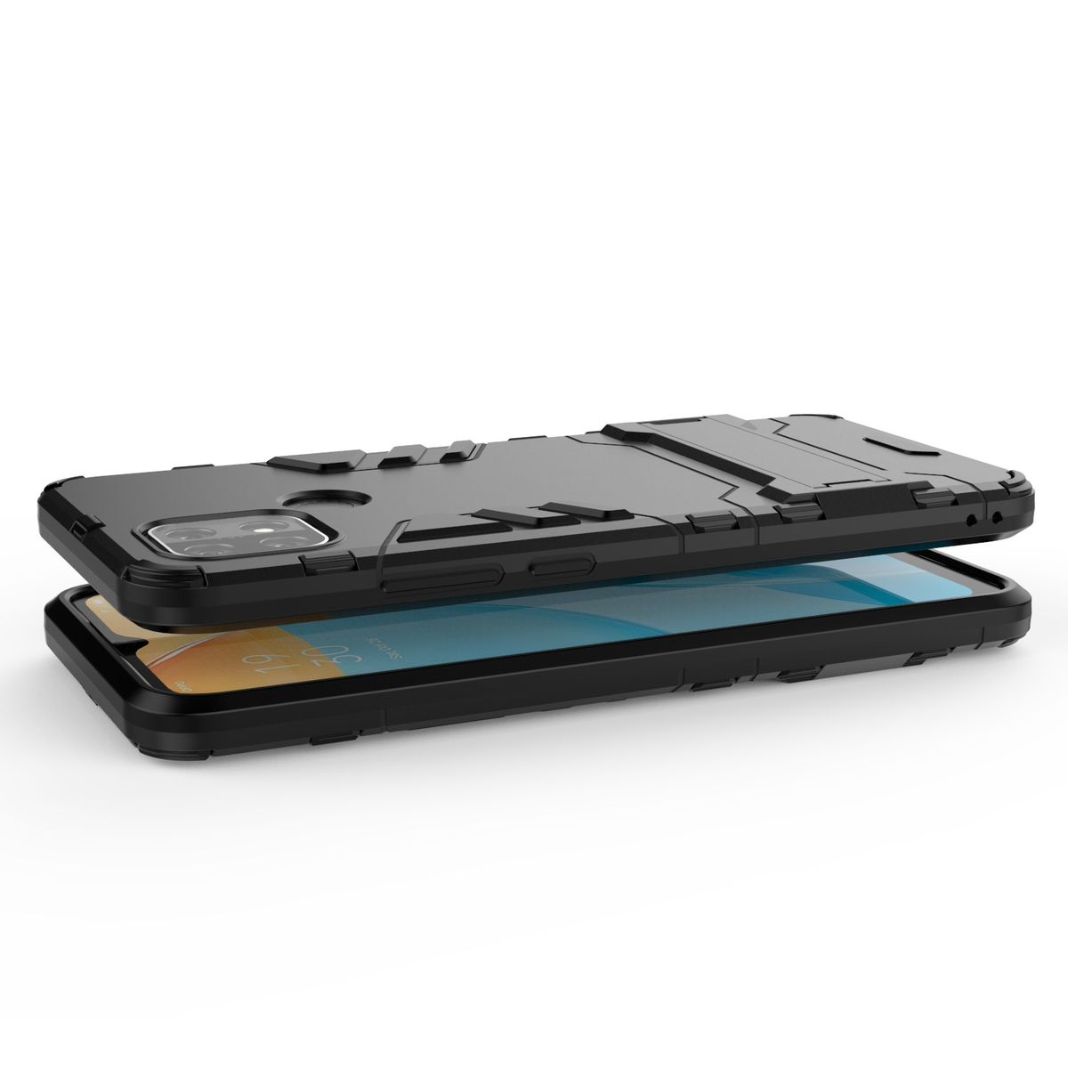 For OPPO A15 Protective Case (Navy Blue)