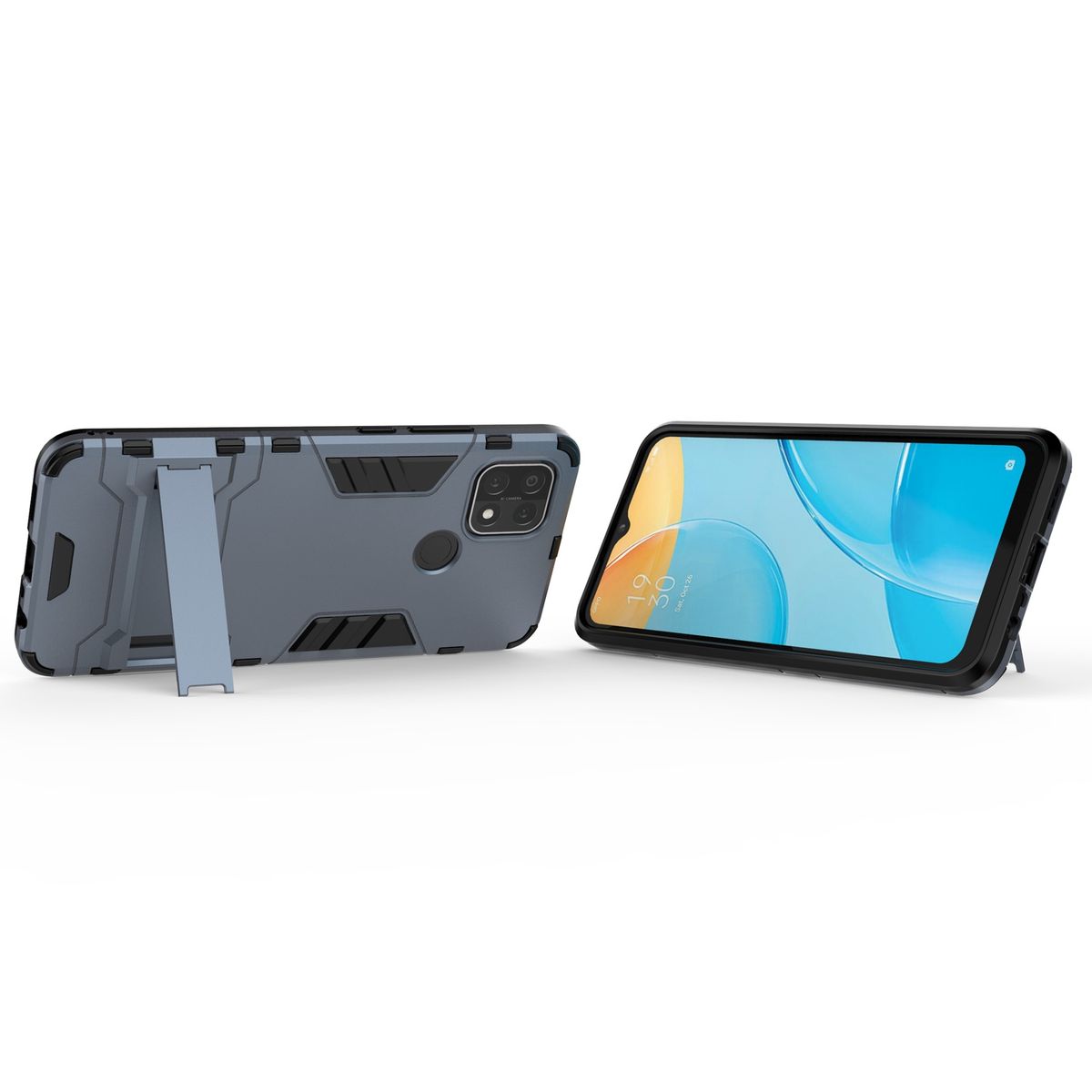 For OPPO A15 Protective Case (Navy Blue)