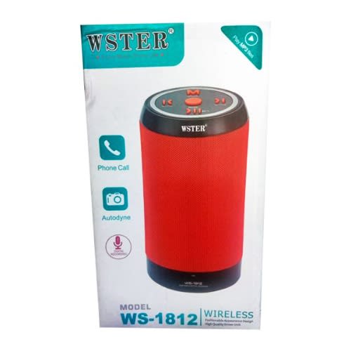 Wireless Portable Bluetooth Speaker With Fm Radio - Ws-1812