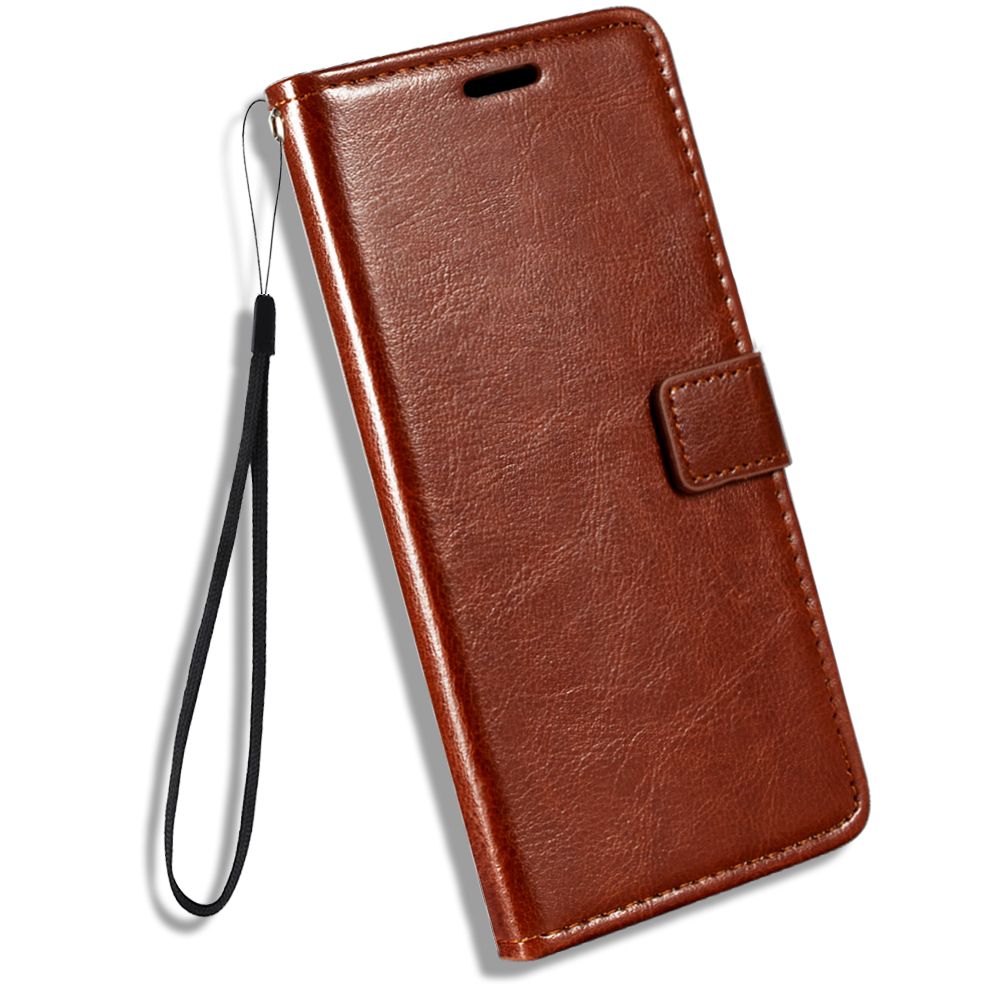Case For Ulefone Power Armor 13 Wallet Premium PU Leather Magnetic Flip Case Cover With Card Holder For Ulefone Armor 13-Brown
