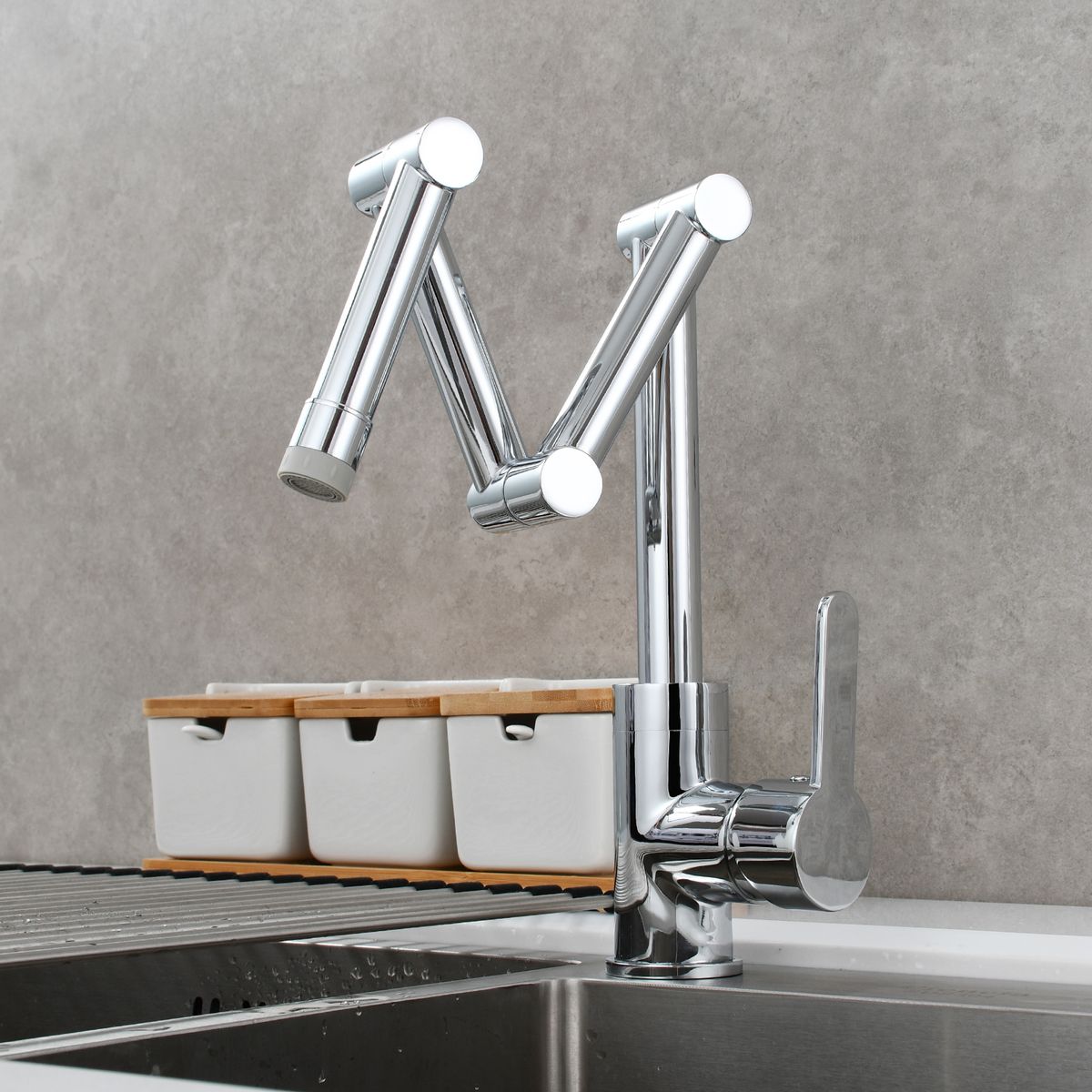 Deck Mounted Chrome Three-Section Extension Faucet,BC1231A