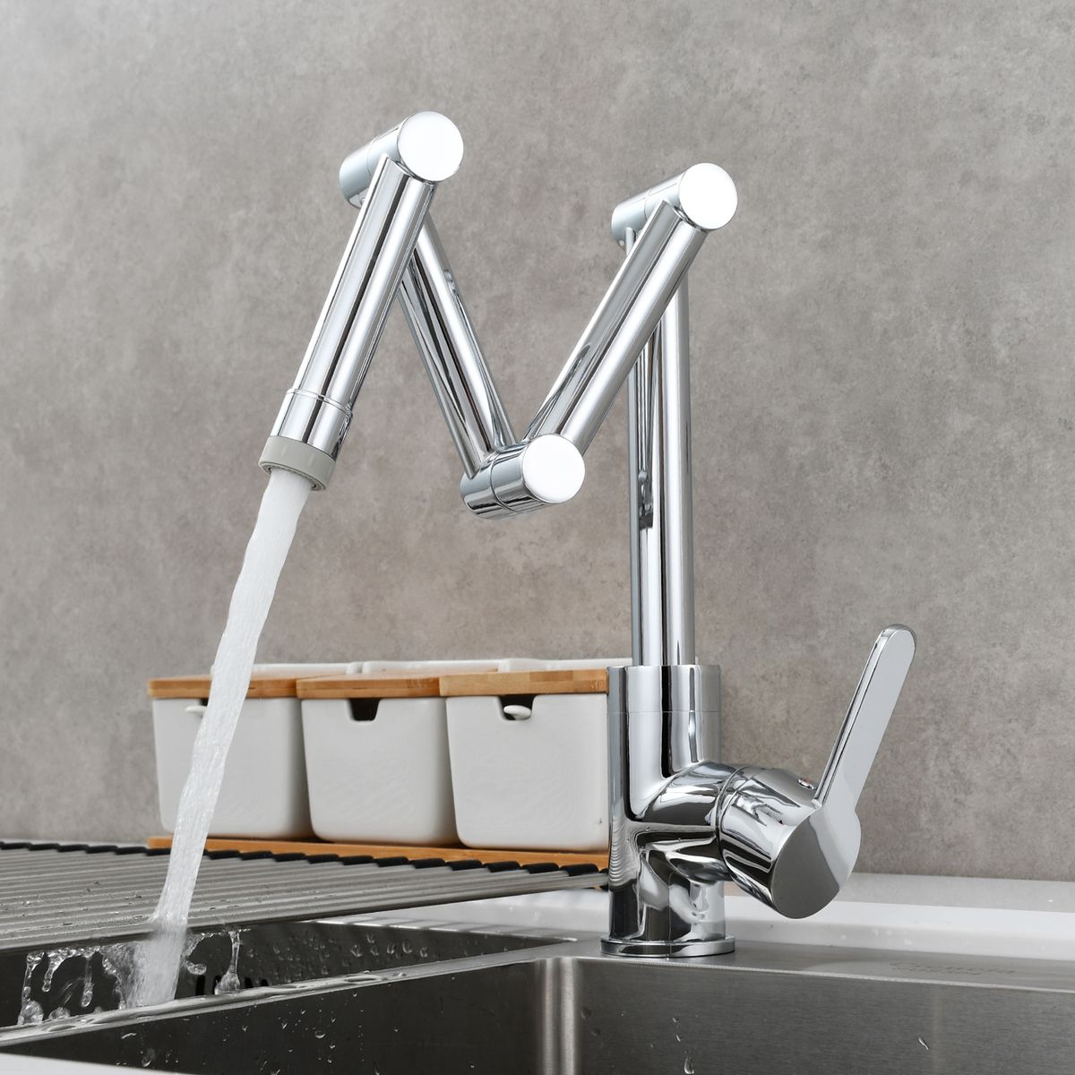 Deck Mounted Chrome Three-Section Extension Faucet,BC1231A