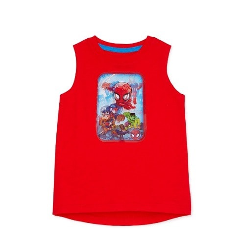 Avengers Spiderman Toddler Boy Sleeveless Mesh Screen Tank Tshirt