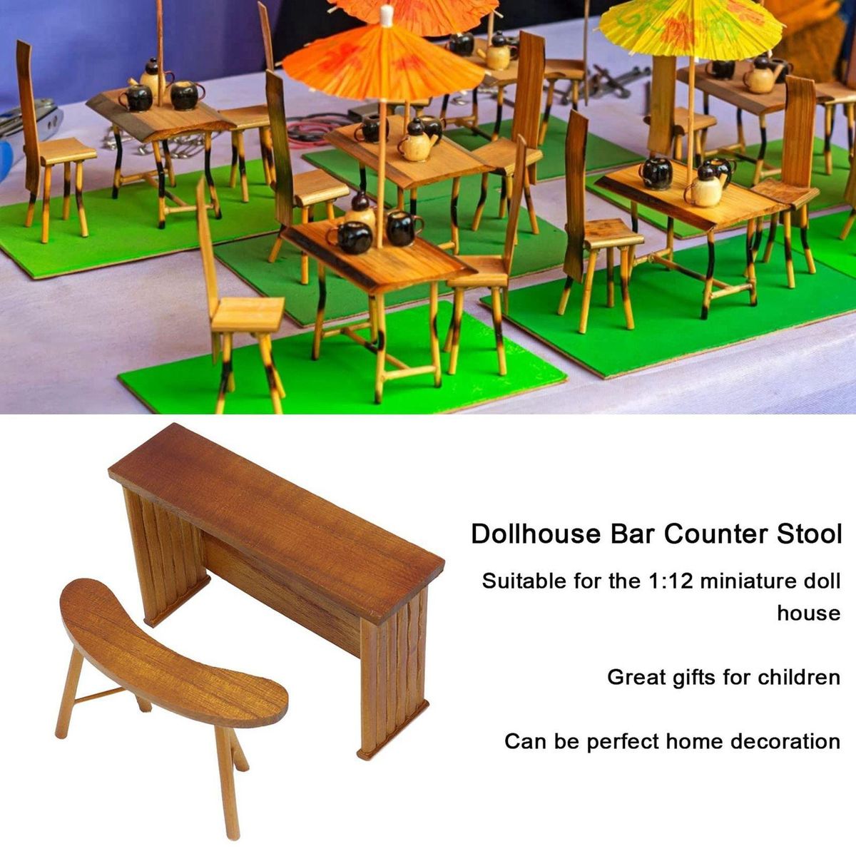 1/12 Scale Dolls House Miniature Bar Chair Doll House