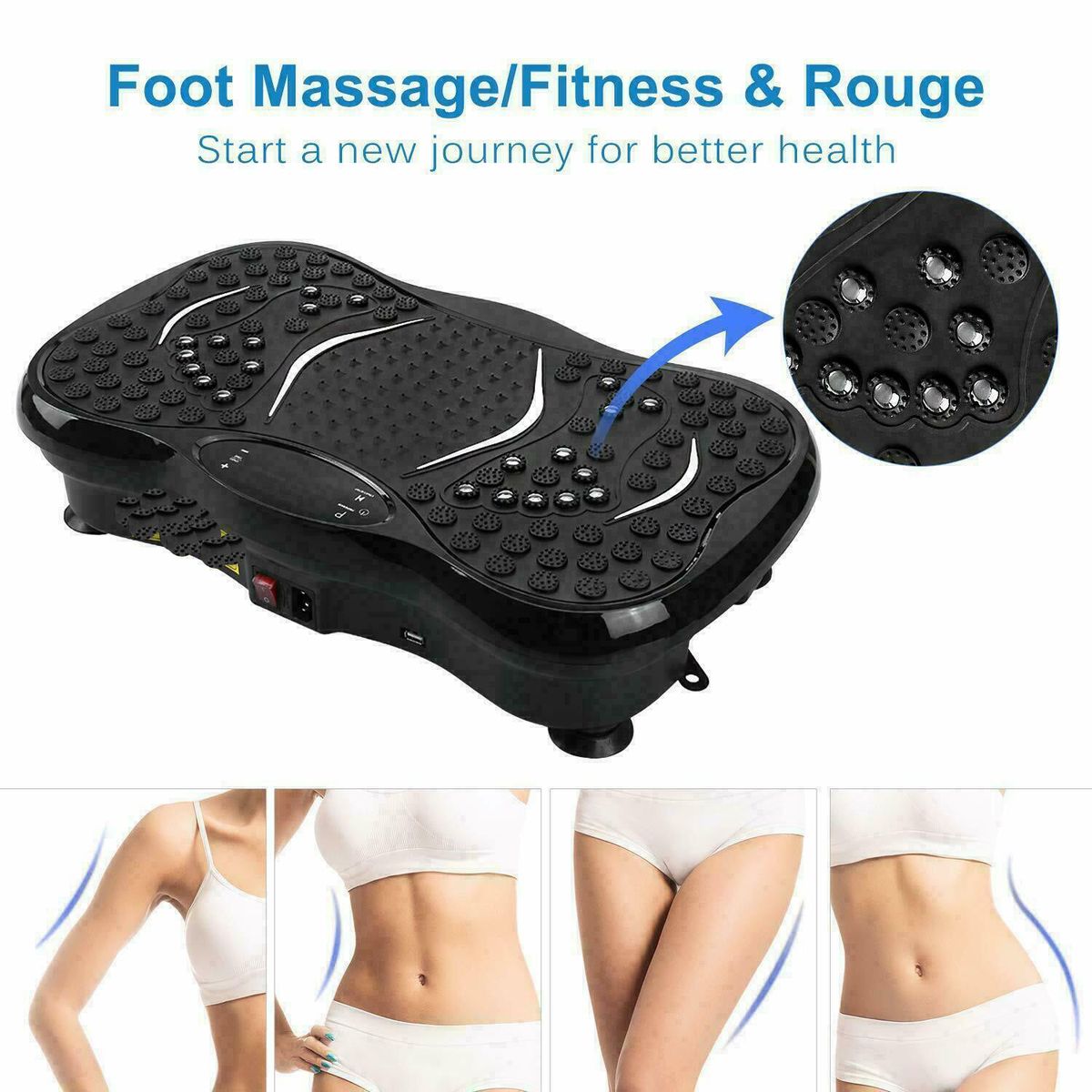 Vibration Machine Crazy Oscillating Fit Body Shaker Massage Fitness Machine