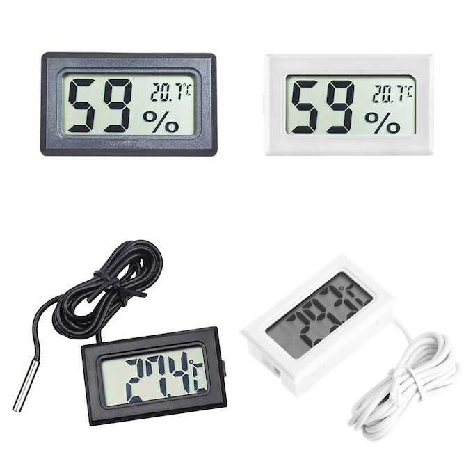 LCD Digital Thermometer Indoor Temperature Humidity Meter