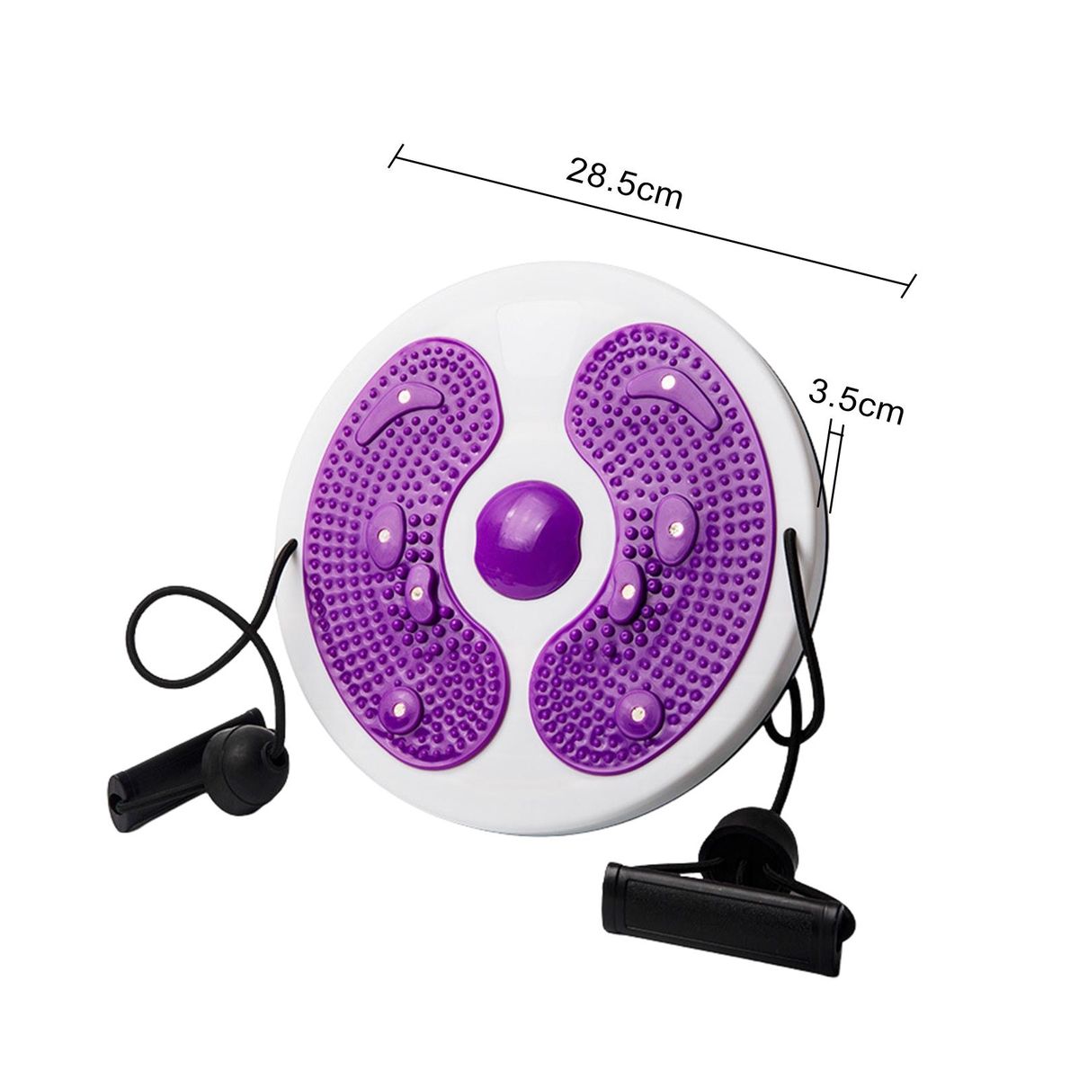 Waist Twist Board Twist Tone Balance Board with Foot for Weight Purple
