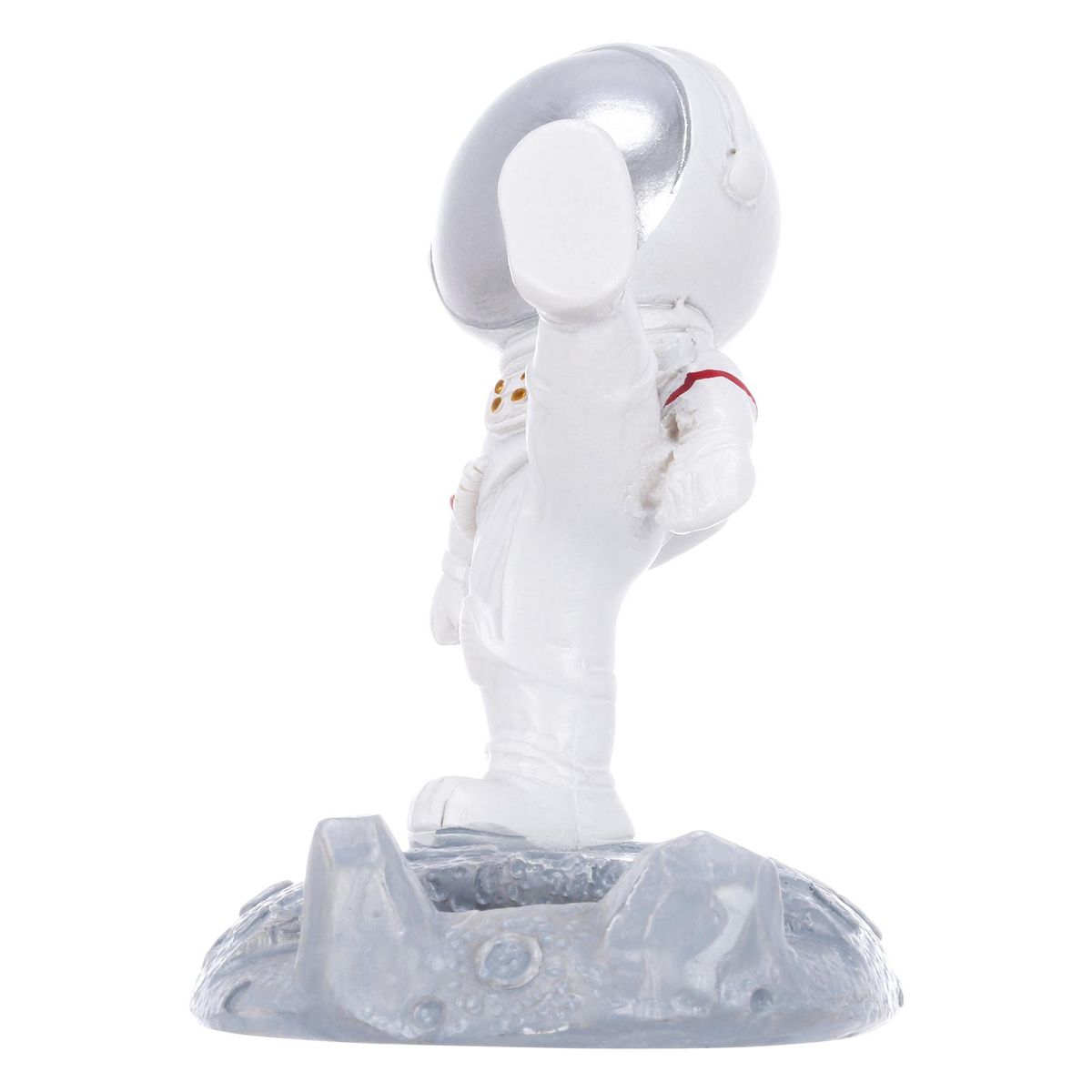 Tomfeel Astronaut Cellphone Holder Panel PC Bracket Resin Ornament DIY Holder Office Living Room and Desk Decoration Gift Golden & Silvery