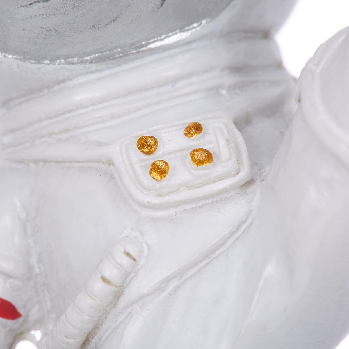 Tomfeel Astronaut Cellphone Holder Panel PC Bracket Resin Ornament DIY Holder Office Living Room and Desk Decoration Gift Golden & Silvery