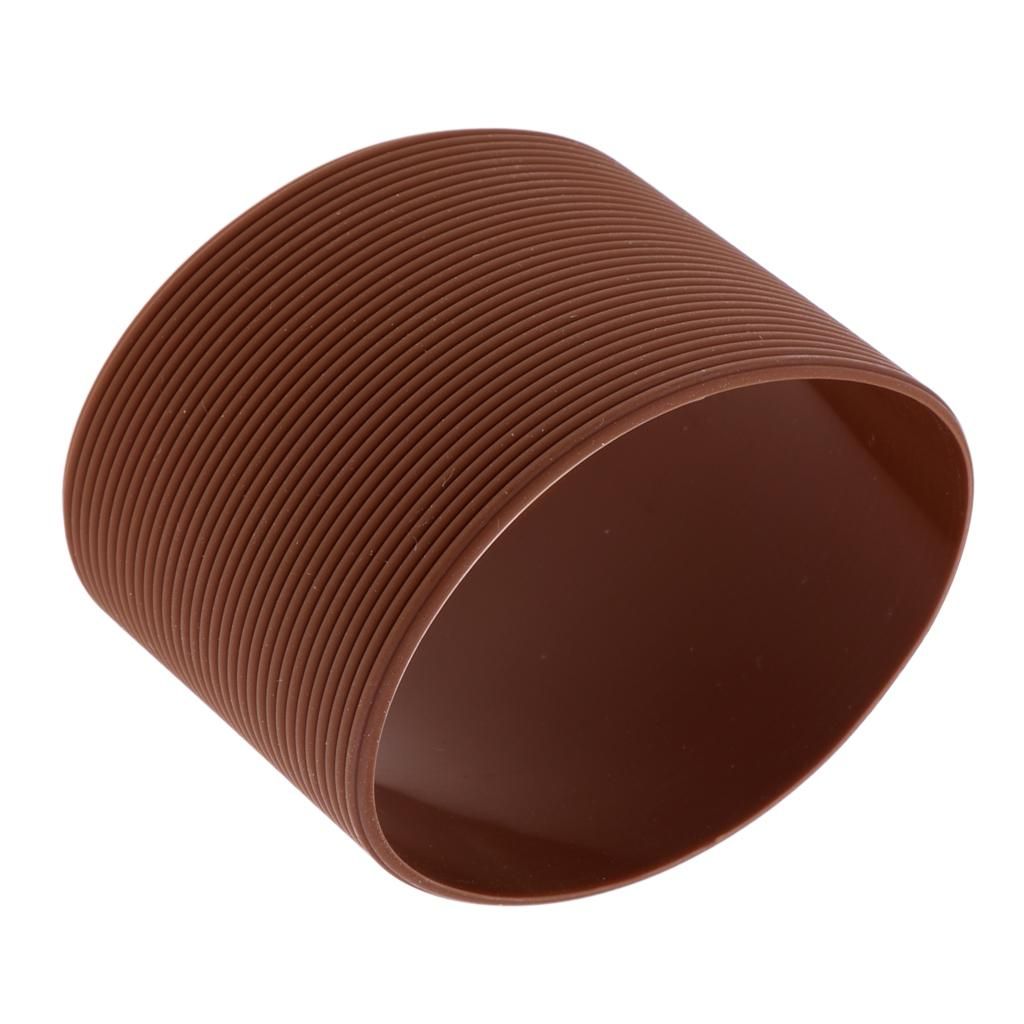 2x MagiDeal Outdoors Silicone Round Non- Water Bottle Mug Cup Sleeve