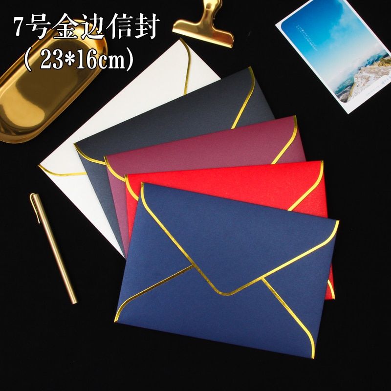 A5 Envelopes Wedding Invitation Hot Stamping #7 23cmx16cm
