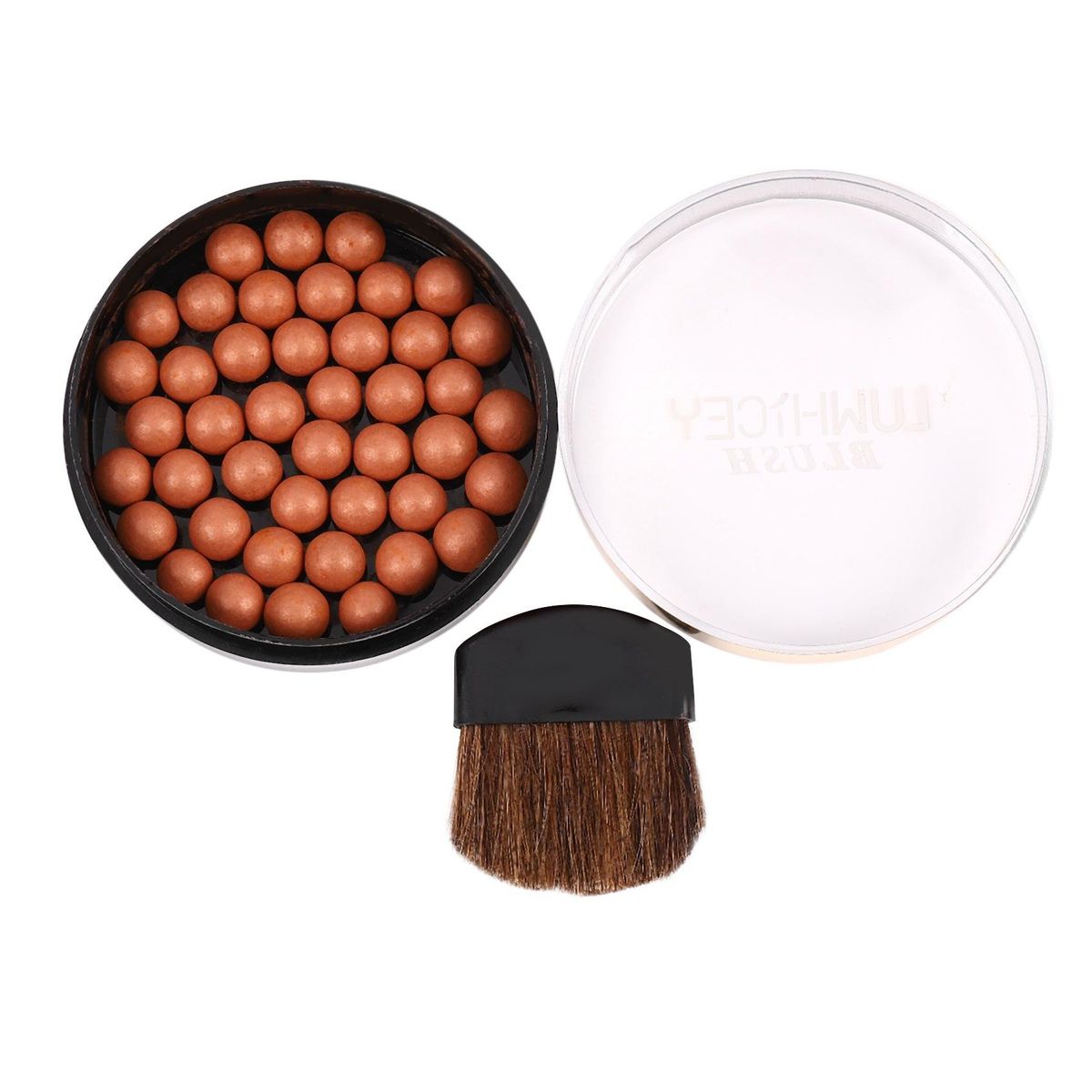 LUWHICEY 1Pc Makeup Face Matte Blusher Ball 3 In 1 Blush
