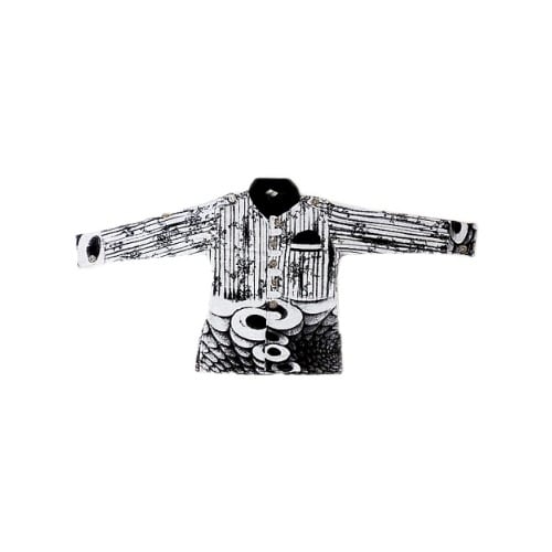 Boy's Shirt & Trousers - Black Multicolour