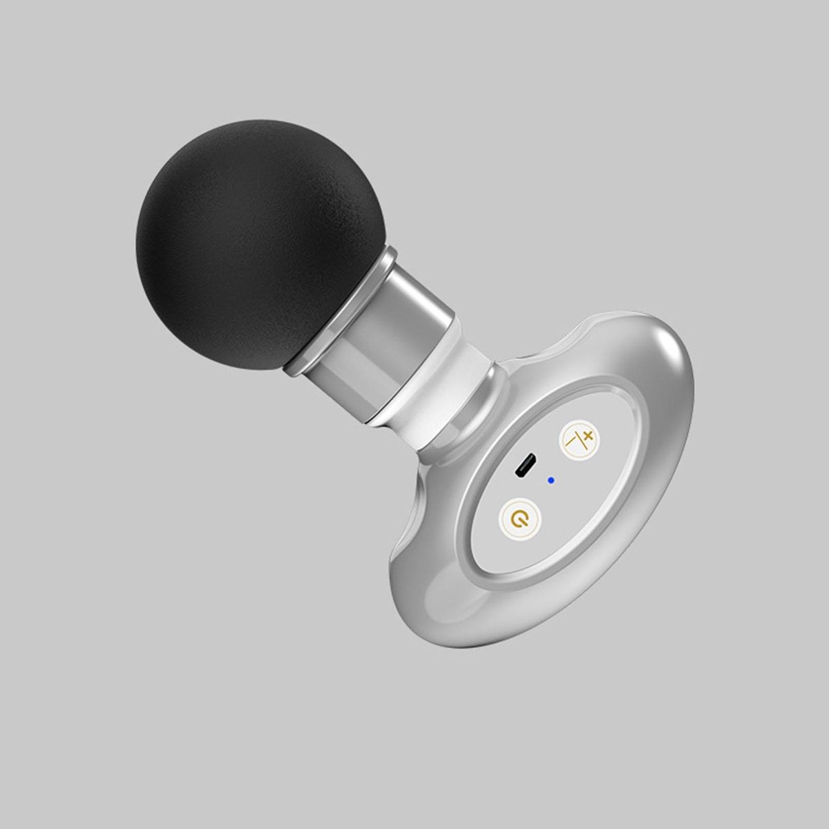Mini Muscle Massager Wireless Handheld Mini Massager for Tissue Muscle Silver