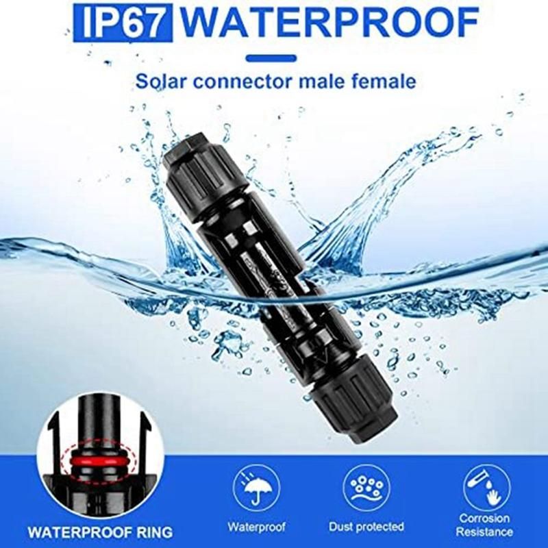 Solar Cable MC-4 Connector-Crimping Tool Kit20 Pairs MaleFemale Solar Panel ConnectorsSolar Panel Wiring Kits