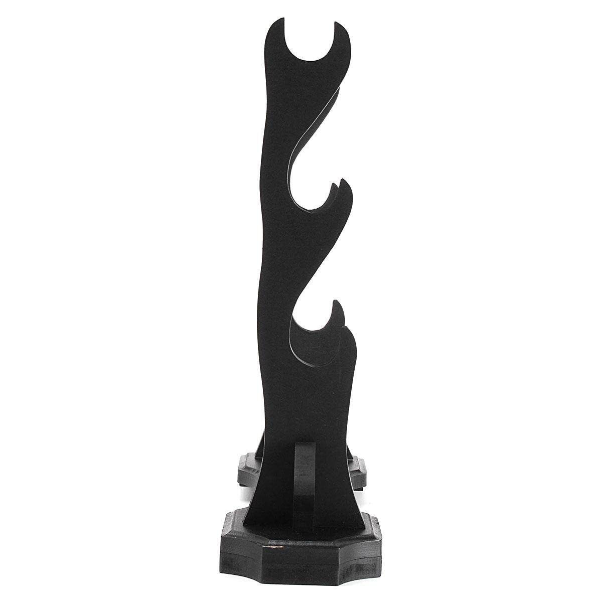 3 Layer Wood Base Samurai Katana Wakizashi Table Desk Holder Stand Dispaly