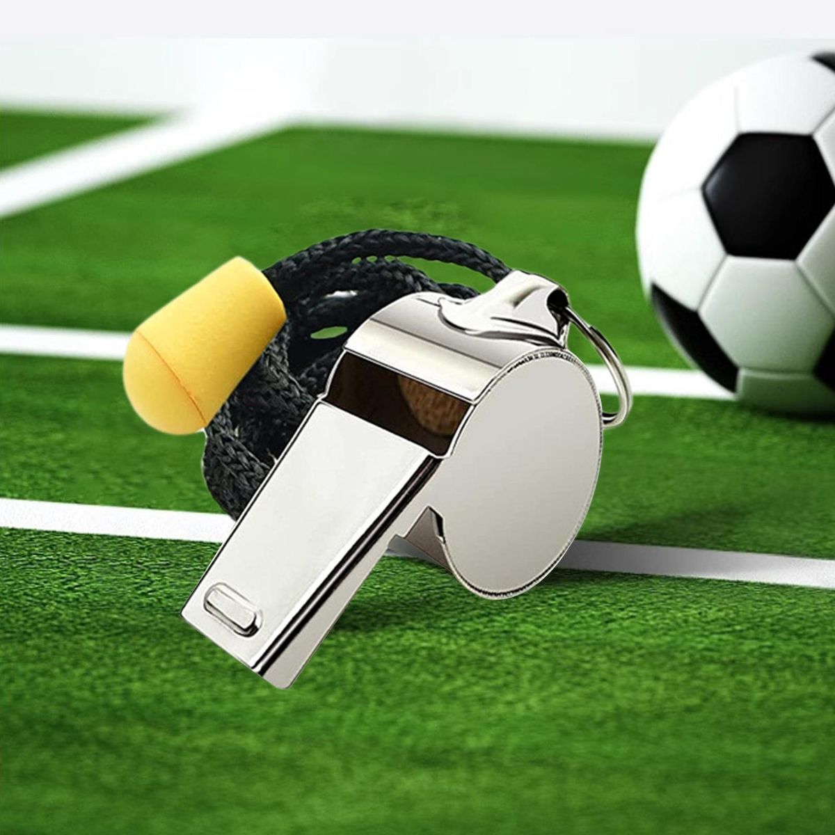 Teacher Whistle 3-pack Stainless Steel Sports Whistles for Coaches