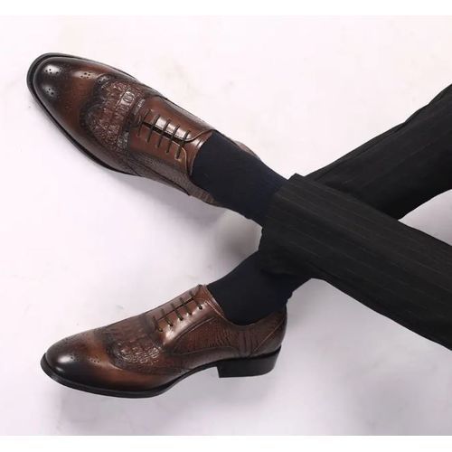 Alsome Men's Formal Shoe - Brown Office Shoe