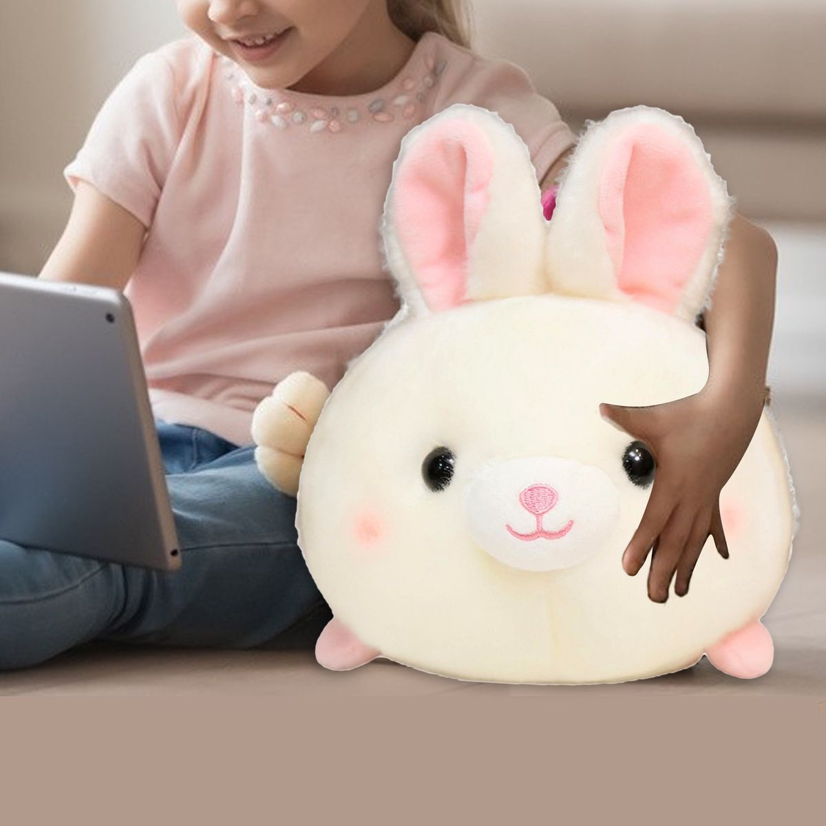 20cm Plush Doll Stuffed Animal Panda Dog Pig Cow Doll Room Decor A