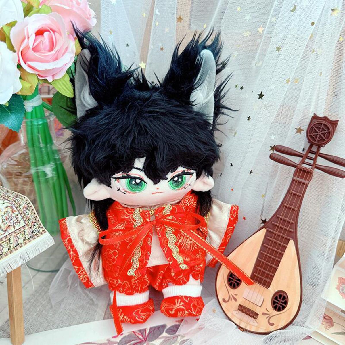 1 Set Cotton Doll Clothes New Year Boys Girls Doll Clothes Set