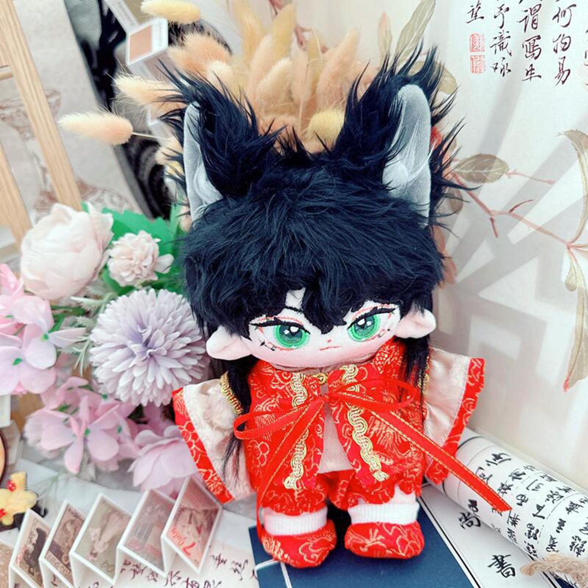 1 Set Cotton Doll Clothes New Year Boys Girls Doll Clothes Set