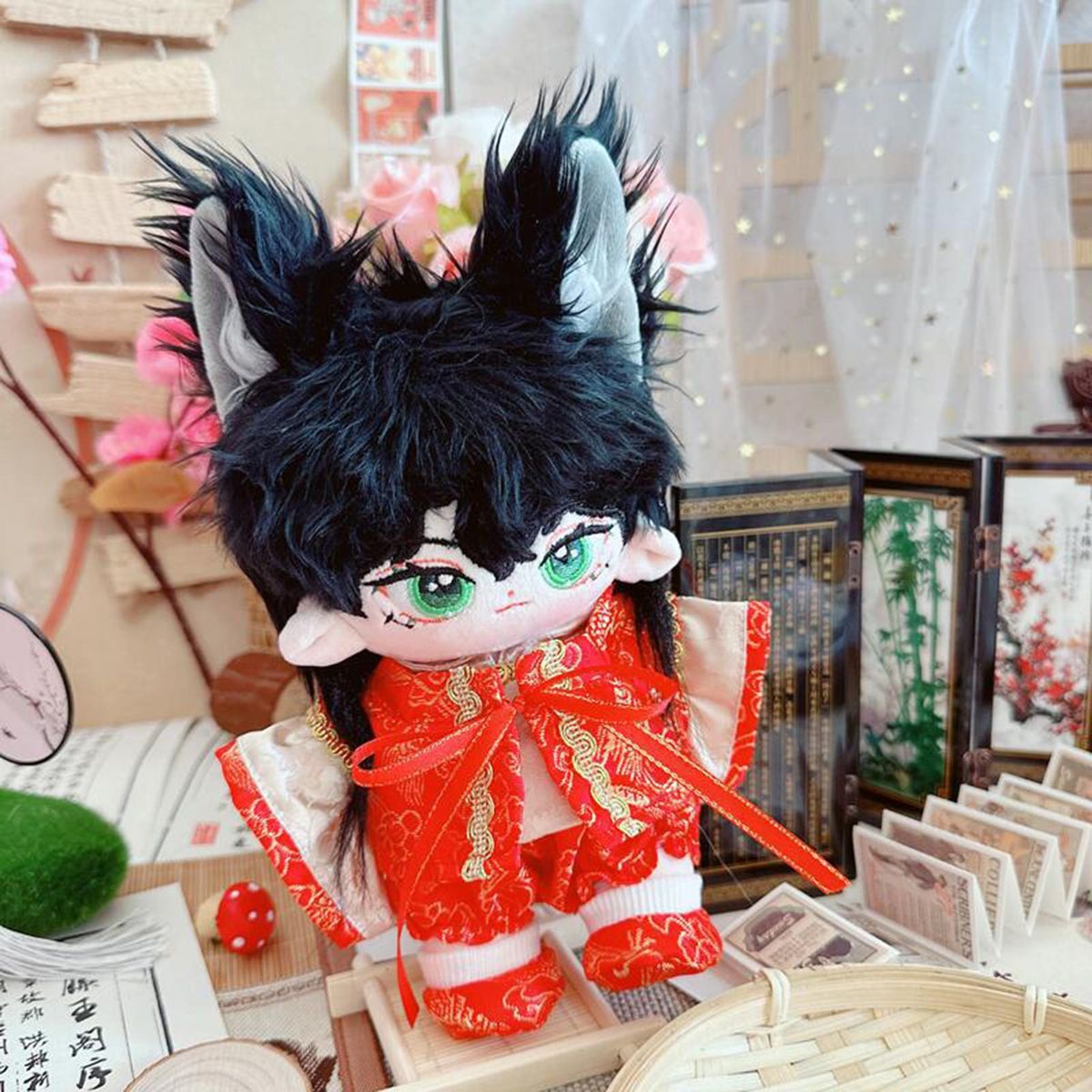 1 Set Cotton Doll Clothes New Year Boys Girls Doll Clothes Set