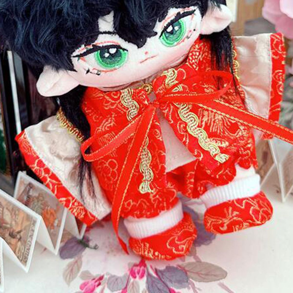 1 Set Cotton Doll Clothes New Year Boys Girls Doll Clothes Set