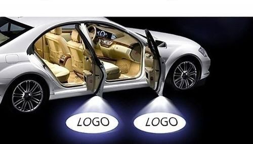 2Pcs Wireless Welcome Light Car Door Light LED HD Logo Light