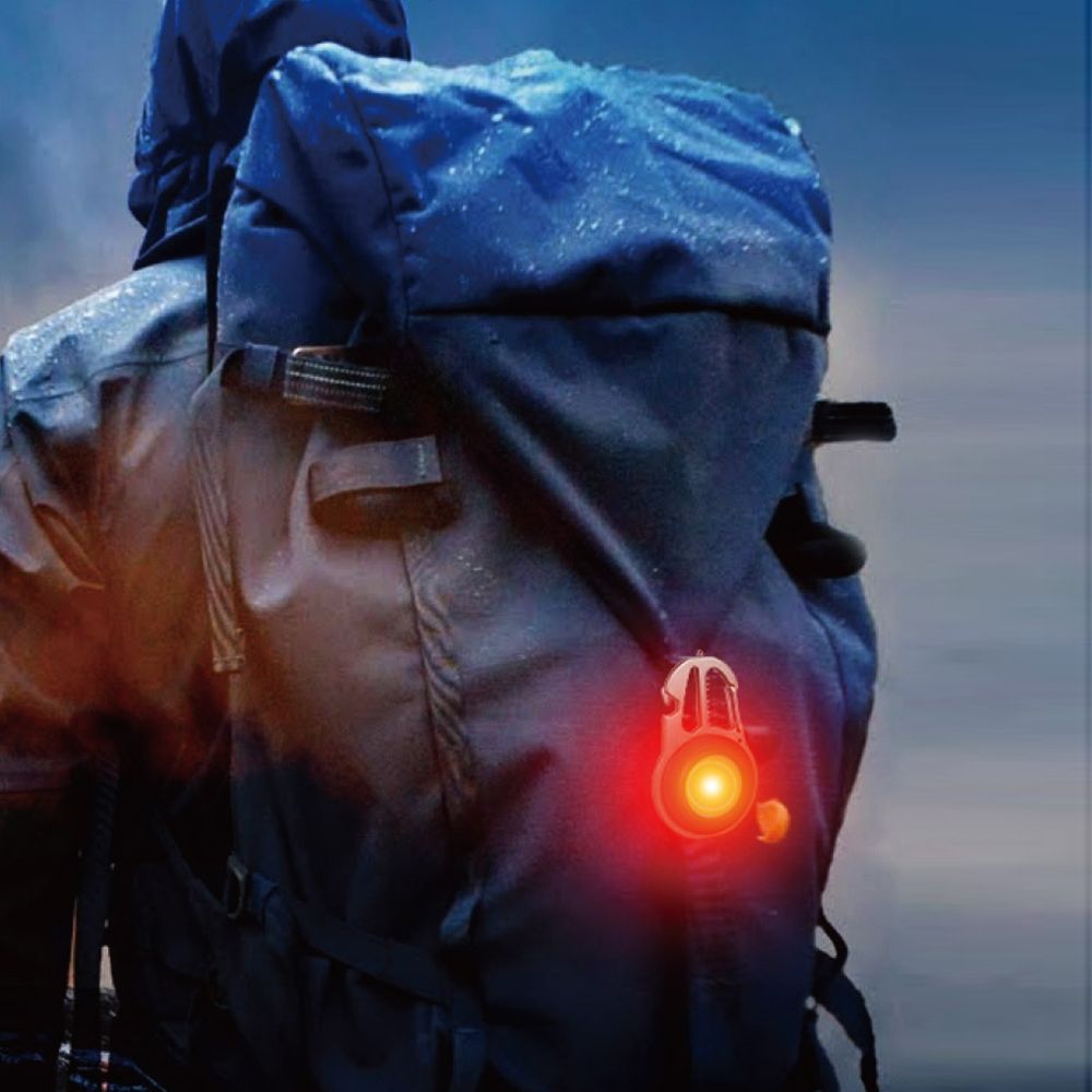 Portable LED Flashlight With Stand Rechargeable Keychain