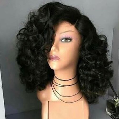 Center Part Bouncy Hair - Center Closure