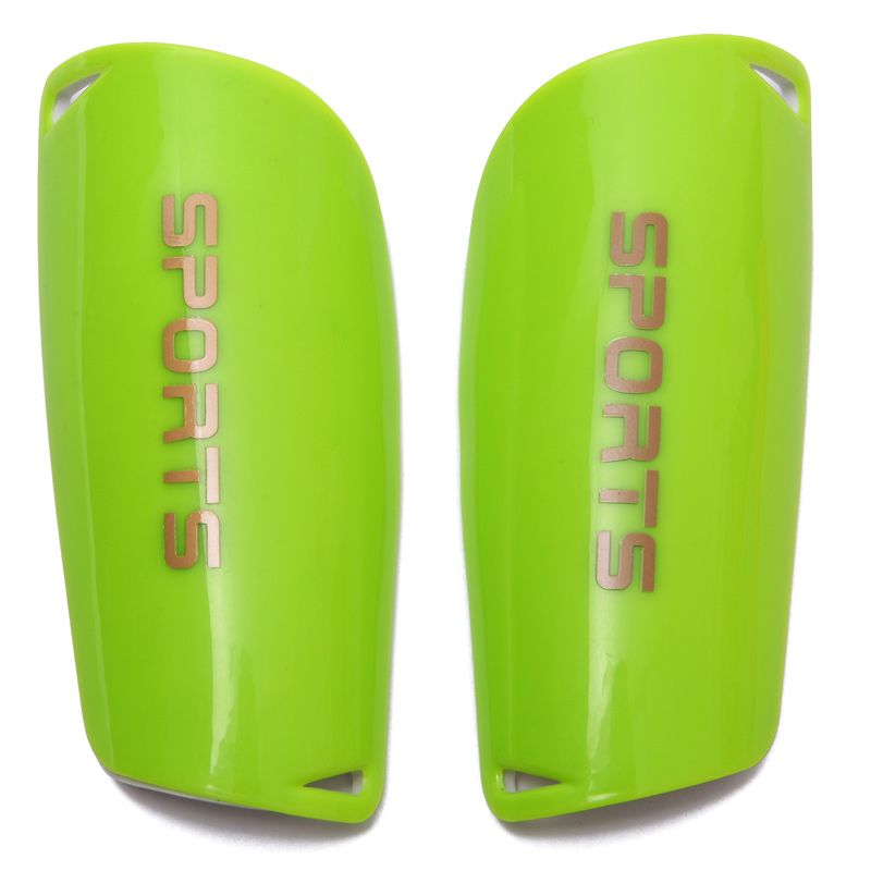 1 Pair Soccer Shin Pads Football Adult Shin Pads Leg Sleeves Knee Support Sock Child Soccer Shin Guard  Football Protectors-green