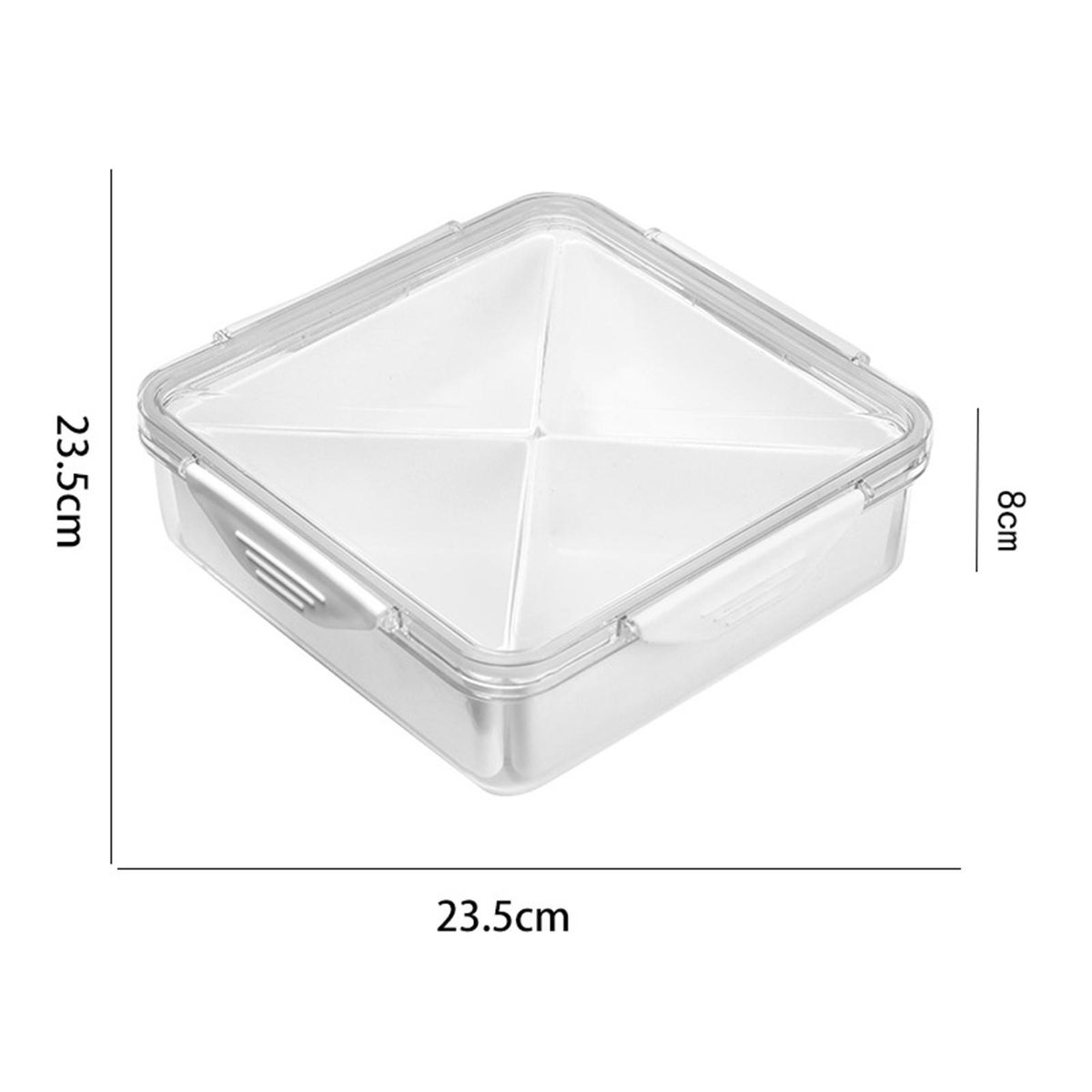 Fruit Tray with Compartments Versatile Veggie Tray 46 for Appetizers White