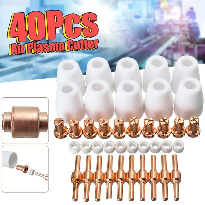 40Pcs Air Plasma Cutter Consumables Extend Fit For PT-31